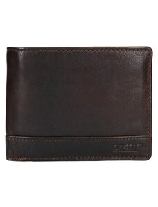 Pánská kožená peněženka Lagen Dusans - tmavě hnědá