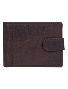 Pánská kožená peněženka Lagen Prean - tmavě hnědá
