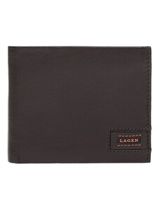 Pánská kožená peněženka Lagen Amadus - hnědo-oranžová