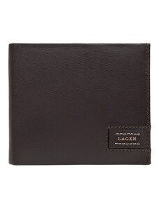 Pánská kožená peněženka Lagen Amadus - černo-béžová