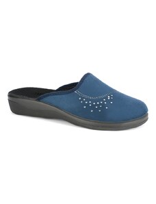 Pantofle papuče bačkory Inblu CA107 modré s kamínky