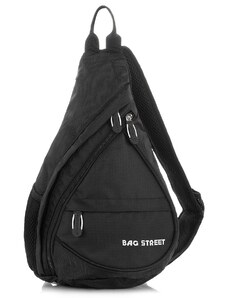 Bag Street Lehký sportovní batůžek přes jedno rameno 4388 černý