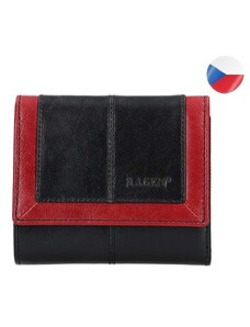 Dámská kožená peněženka LAGEN Neami - černá/červená