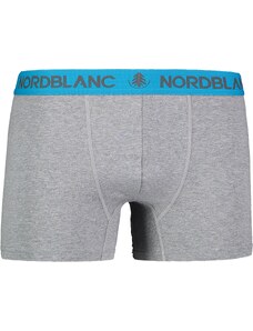 Nordblanc Šedé pánské bavlněné boxerky FIERY