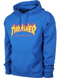 thrasher Pánská mikina flame logo hoodie royal blue