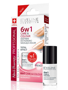 Eveline cosmetics NAIL THERAPY PROFESSIONAL Vyživující barevný lak na nehty 6v1 5 ml