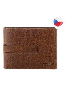Pánská kožená peněženka LAGEN 4980 Karel - hnědá