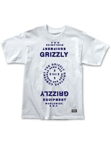 grizzly Pánské triko mirrored tee white