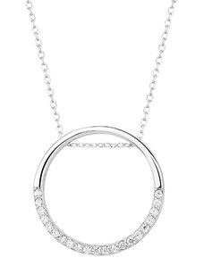 OLIVIE Stříbrný náhrdelník KRUH 4536