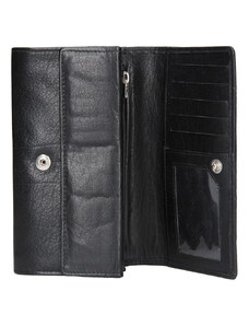 Lagen Dámská peněženka kožená V62 Černá