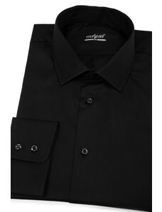 Černá pánská košile SLIM z bavlny Avantgard 109-23-40/182