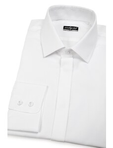 Pánská košile SLIM krytá léga Bílá Avantgard 132-001-42/194