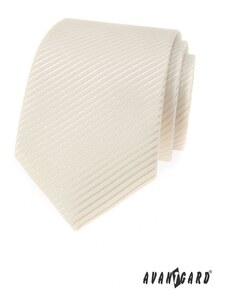 Smetanová pánská kravata s žíhanou strukturou Avantgard 561-9338
