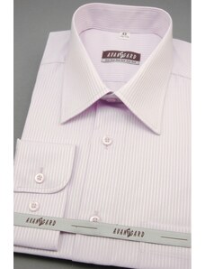 Pánská košile lila s jemným proužkem Avantgard 511-33-42/170