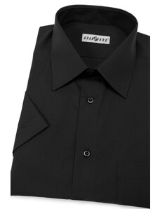 Pánská košile KLASIK krátký rukáv V23-Černá Avantgard 351-23-40/182
