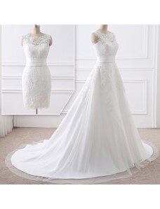 Donna Bridal svatební krajkové šaty 2v1