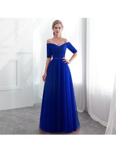 Donna Bridal královsky modré společenské a plesové šaty
