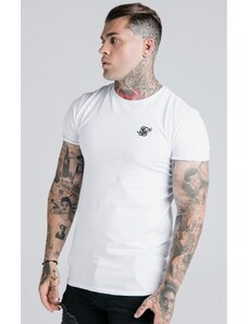 Sik Silk Pánské Bílé Tričko White Essential Short Sleeve Muscle Fit