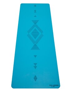 Kaučuková jogamatka Yoga Design Lab Infinity Mat 5mm Tribal Aqua