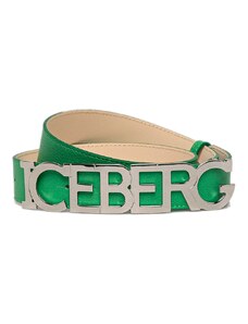 Zelený kožený pásek - ICEBERG