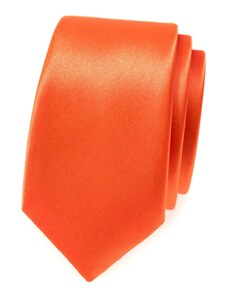 Oranžová slim kravata Avantgard 551-783