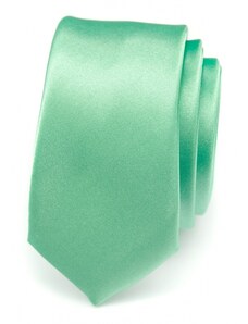 Zelená úzká kravata SLIM hladká Avantgard 551-793