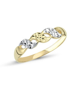 Lillian Vassago Celozlatý prsten s gravírem LLV46-GR025