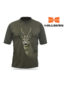 HILLMAN Gamewear 3D Myslivecké tričko kr. rukáv Srnec 3D b. Dub