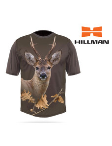 HILLMAN Gamewear 3D Myslivecké tričko bavlna DGT Srnec b. Dub - Poškozené