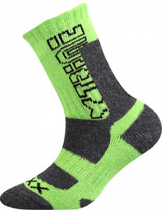 Fuski Boma Voxx Chlapecké froté ponožky - klasická výška - zeleno-šedá barva