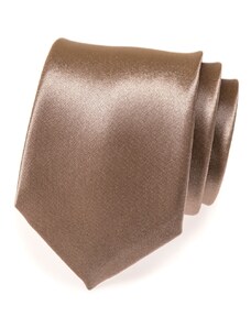 Lesklá hnědá pánská kravata Avantgard 559-776