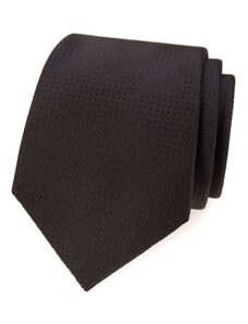 Hnědá kravata s tečkovanou strukturou Avantgard 561-14987