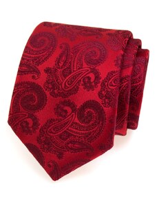 Červená kravata vzor paisley Avantgard 561-43