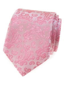 Růžová kravata se vzorem Paisley Avantgard 561-81277