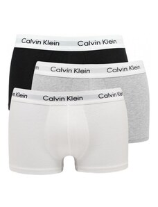 Boxerky Calvin Klein 3 pack - černá, bílá,šedá