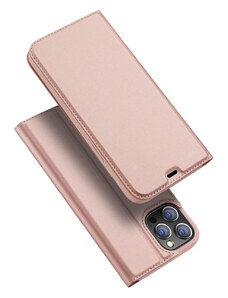 Knížkové pouzdro na iPhone 12 Pro MAX - DuxDucis, SkinPro Rose
