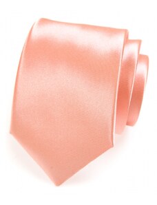 Hladká lesklá pánská kravata v lososovém tónu Avantgard 561-9041