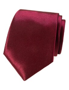 Jednobarevná pánská kravata v bordó Avantgard 561-9022