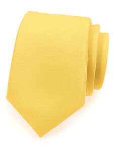 Matná žlutá kravata Avantgard 561-9826
