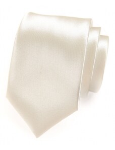 Pánská kravata smetanová s vysokým leskem Avantgard 561-9008