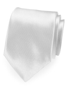 Bílá pánská kravata saténový lesk Avantgard 561-9029