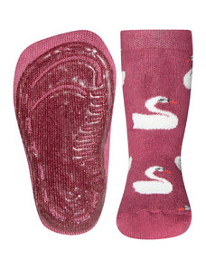 Ewers Ponožky s protiskluzem Labuť bordó
