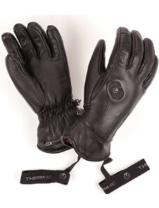 THERM-IC POWER GLOVES LADIES LEATHER BLACK