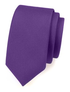Matně fialová slim kravata Avantgard 571-9839