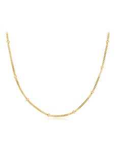 OLIVIE CHOKER GOLD kuličkový stříbrný řetízek 4598