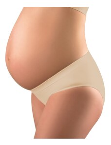 BabyOno Spodní antibakteriální těhotenské kalhotky nízké - Béžová