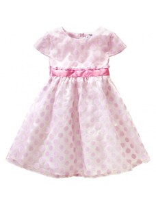 Topolino Dívčí šaty s růžovými puntíky a se spodničkou