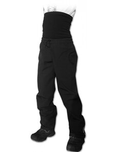Jožánek Dětské softshellové kalhoty s vysokým pasem - Černá