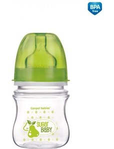 Canpol Babies Canpol babies láhev se širokým hrdlem EasyStart FRUITS 120 ml 3m+ - Zelená