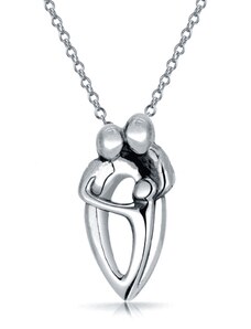OLIVIE Stříbrný náhrdelník RODINA 4668